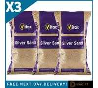 SuperGift.com 3 X Vitax Silver Sand 4Kg Horticultural Sand For Seed Sowing, Propagation, Soil Conditioning, Improved Drainage & Garden Plant Car