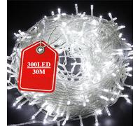 SuperGift.com 300 Led/30M Cold LED String Fairy Lights, 8 Modes, Waterproof, Indoor Outdoor Decorative Lighting for Home, Garden, Party, Wedding, Christmas
