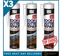SuperGift.com 3X 151 Roof & Gutter Repair Black 400Ml