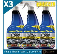 SuperGift.com 3X Goodyear Cockpit Cleaner Interior Dashboard, Trim & Plastic Surface Cleaner 750Ml