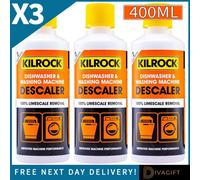 SuperGift.com 3X Kilrock Dishwasher & Washing Machine Descaler Liquid Limescale & Hard Water Remover 400Ml