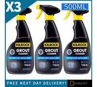 SuperGift.com 3X Kilrock Grout Cleaner Spray Tile Grout Deep Cleaning & Stain Removal Solution 500Ml