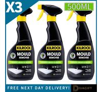 SuperGift.com 3X Kilrock Mould Remover Spray Mould, Mildew & Black Stain Cleaner 500Ml