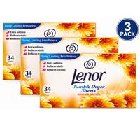 SuperGift.com 3X Lenor Tumble Dryer Sheets Summer Breeze 34's
