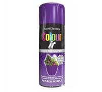 SuperGift.com 3x Proper Purple Gloss All Purpose Aerosol Spray Paint 400ml Quick Drying Spray, Fast Dry and Excellent Coverage for Metal, Wood, Plastic and More by Diva Gift