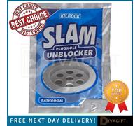 SuperGift.com 3X Slam Bathroom Unblocker 80G Hair, Soap Residue & Bathroom Drain Blockage Remover