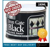 SuperGift.com 4 X 151 Iron Gate Black Gloss Varnish Paint 180Ml
