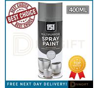 SuperGift.com 4 X 151 Metallic Silver Paint 400Ml Multi-Surface Paint For Diy, Restoration, Decorative Projects & Metallic Surface