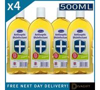 SuperGift.com 4 X Dr. Johnson's Original Antiseptic Disinfectant Liquid 500Ml Multi-Purpose Antibacterial Cleaner