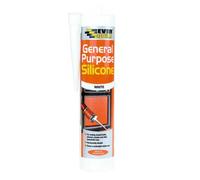 SuperGift.com 4 X Sika Everbuild General Purpose Silicone Sealant White 280Ml Waterproof Multi-Purpose Sealant