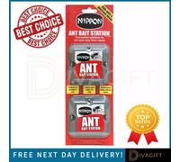 SuperGift.com 4 X Vitax Nippon Ant Bait Station Twin Pack Ready-To-Use Ant Control Stations For Home, Garden, Patio, Pathways & Household Pest M