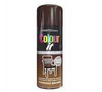 SuperGift.com 400ml Espresso Brown Spray Paint - Smooth Finish for Wood, Metal, Plastic & More - Fast Drying, Durable & Easy-to-Apply Coating