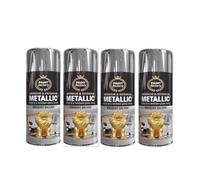 SuperGift.com 400ml Metallic Silver Spray Paint, Fast-Drying Decorative Spray Paint for Metal, Wood, Plastic & DIY Projects (4)