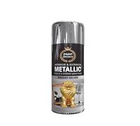 SuperGift.com 400ml Metallic Silver Spray Paint, Fast-Drying Decorative Spray Paint for Metal, Wood, Plastic & DIY Projects (1)