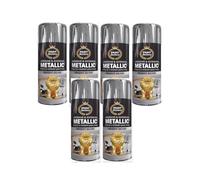 SuperGift.com 400ml Metallic Silver Spray Paint, Fast-Drying Decorative Spray Paint for Metal, Wood, Plastic & DIY Projects (6)