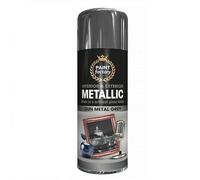 SuperGift.com 400ml Multipurpose Metallic Aerosol Spray Paint Quick Drying Spray For Fast Dry and Excellent Coverage for Metal, Wood, Plastic and More (Grey)