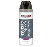 SuperGift.com 400ml, Satin Finish Spray Paint (3, Satin Black)