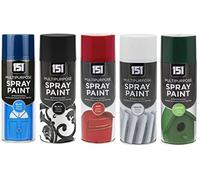 SuperGift.com 5 Cans Gloss Finish 400ml Multipurpose Aerosol Spray Paint Can For All Purpose