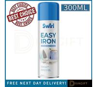 SuperGift.com 5 X Swirl Easy Iron Spray 300Ml Crease Release Fabric Spray For Easier Ironing, Clothing Care, Laundry & Household Fabrics