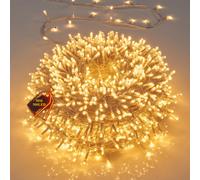 SuperGift.com 500 Led/50 M Warm Led String Fairy Lights, 8 Modes, Waterproof, Indoor Outdoor Decorative Lighting For Home, Garden, Party