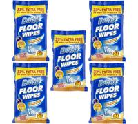 SuperGift.com 5X Duzzit Jumbo Lemon Fresh Floor Cleaning Wipes Pack Of 24