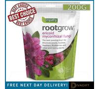 SuperGift.com 5X Empathy Rootgrow Ericoid Mycorrhizal Fungi Root Growth Enhancer For Ericaceous Plants 200G