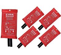 SuperGift.com 5X Fire Blanket 1 X 1M, Quick Unfolding Safety Blanket, Emergency Survival Safety Fire Blanket For Home, Kitchen, Garage, Office,