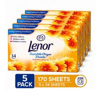 SuperGift.com 5X Lenor Summer Breeze Tumble Dryer Sheets 34 Pack