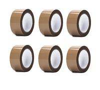 SuperGift.com 6 Brown Rolls Tape Strong Heavy Duty Roll Pack Packing Tape (48MM x 40M) | Secure Sticky Sealing Tape for Moving Boxes, Huge Postal Bags, and Parcel Boxes for Storage