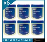 SuperGift.com 6 X Nuage Petroleum Jelly 250Ml Multi-Purpose Skin Protectant & Moisturiser For Dry Skin, Hands, Heels & Everyday Skincare