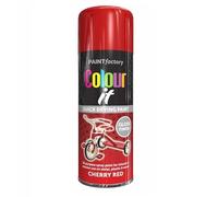 SuperGift.com 6x Cherry Red Gloss All Purpose Aerosol Spray Paint 400ml Quick Drying Spray, Fast Dry and Excellent Coverage for Metal, Wood, Plastic and More by Diva Gift