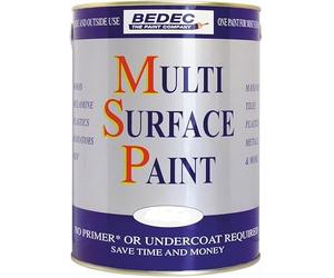 SuperGift.com 750ml, Soft Satin Multi-Surface Paint, Durable Interior and Exterior Finish for Wood, Metal, Plastic, Masonry, Furniture, Cabinets, Doors, DIY and Home Improvement Projects - Black