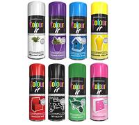 SuperGift.com 8 Cans Gloss Finish 250ml Multipurpose Aerosol Spray Paint Can For All Purpose Quick Drying Paint