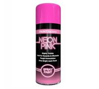 SuperGift.com All Purpose 2x Pink Neon Aerosol Spray Paint 400ml Quick Drying Spray, Fast Dry and Excellent Coverage for Metal, Wood, Plastic and More by Diva Gift