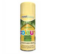 SuperGift.com All Purpose Aerosol Garden Spray Paint 400ml Quick Drying Spray, Fast Dry and Excellent Coverage for Metal, Wood, Plastic and More by Diva Gift (Cream)