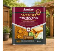 SuperGift.com Barrettine Wood Protective Treatment Light Brown 2.5Lt