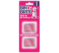 SuperGift.com Bin Freshener, Leaves Your Bin Smelling Great, Suitable for Indoor & Outdoor Use, Berry Scent, Pink, 2pk Stick-on Freshener