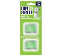 SuperGift.com Bin Freshener, Leaves Your Bin Smelling Great, Suitable for Indoor & Outdoor Use, Citron & Lemon Grass Scent, Yellow Stick-on Freshener (2pk)