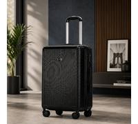 SuperGift.com Black Magnesium Alloy Aluminium Suitcase 24" With Tsa Locks & Bag
