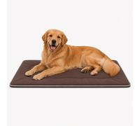 SuperGift.com Brown Flat Cushioned Pet Bed For Dogs And Cats Soft Comfortable Indoor Sleeping Mat - Small, Medium,large ,xl