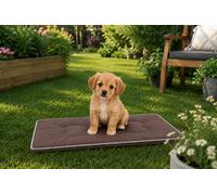 SuperGift.com Brown Flat Cushioned Pet Bed For Dogs And Cats Soft Comfortable Indoor Sleeping Mat - Small, Medium,large ,xl