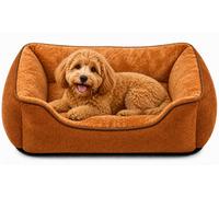 SuperGift.com Brown Fluffy Pet Bed In Small, Medium, Large ,xl, Xxl Sizes