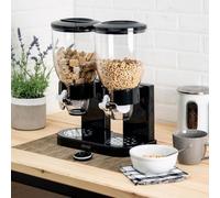 SuperGift.com Cereal Dispensor Double - Black