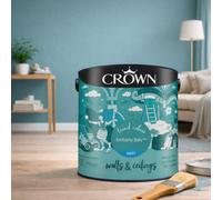 SuperGift.com Crown Matt Emulsion Botany Bay Blue Tin 2.5L