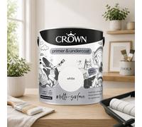 SuperGift.com Crown Multi Surface Primer And Undercoat White Tin 2.5L