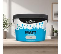 SuperGift.com Crown Non Breath Easy Matt Emulsion Soft Grey 10L