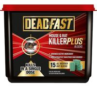 SuperGift.com Dead Fast Mouse & Rat Killer Plus 15 Blocks Ready-To-Use Rodent Bait Blocks