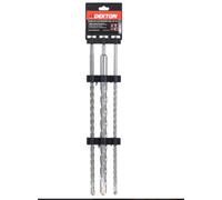 SuperGift.com Dekton 3 Piece Sds Plus Masonry Drill Bit Set For Concrete, Brick, Stone & Masonry