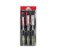SuperGift.com Dekton 3 Piece Wood Chisel Set With Hardened Steel Blades & Soft Grip Handles