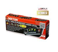 SuperGift.com Dekton 6 In 1 Multi-Purpose Laser Level Set With 2.5M Tape Measure, Spirit Levels & Ruler